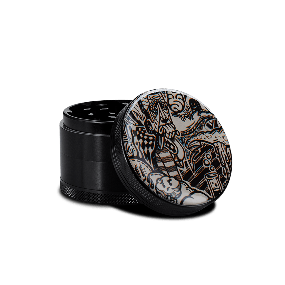 Giyotin Black Metal Grinder 4-Pieces